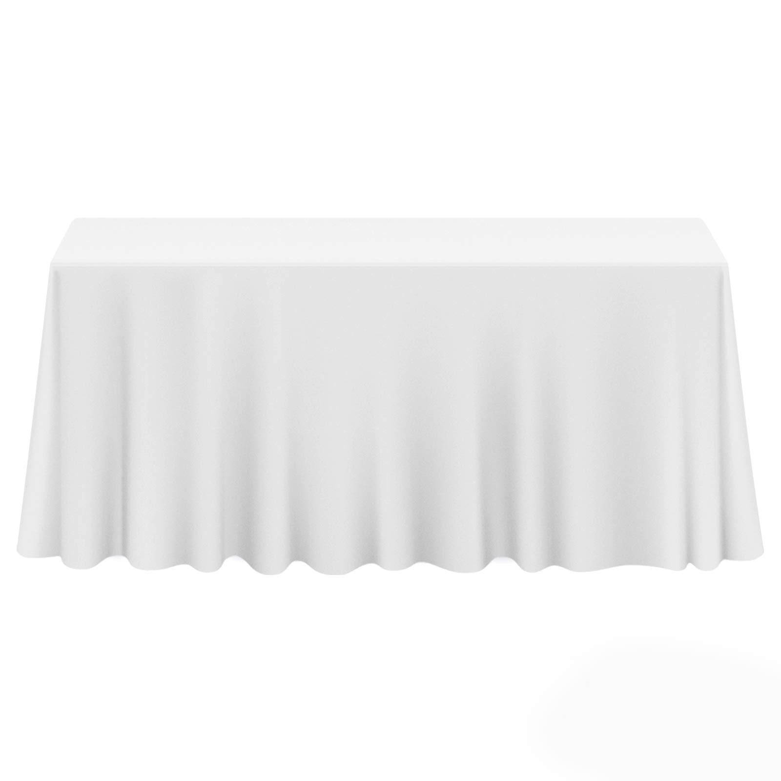 White 90x132 Rec Tablecloths